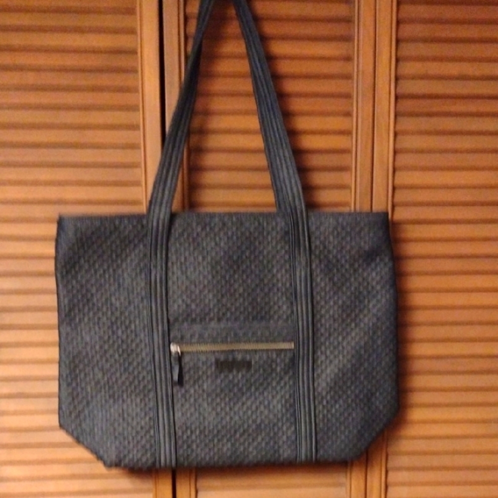 Vera Bradley Quilted Denim Navy Tote